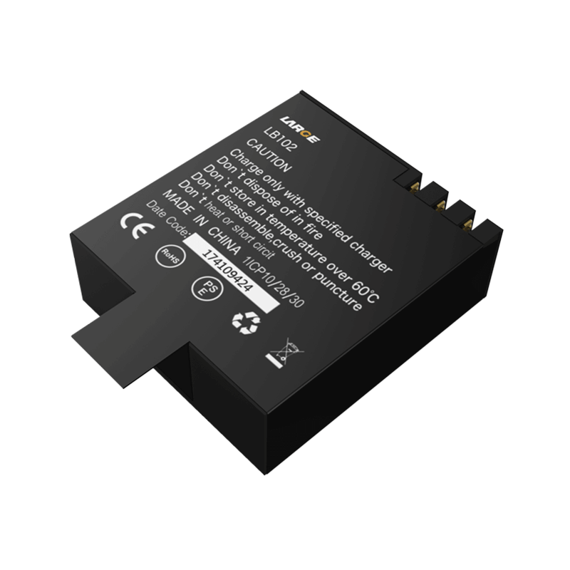 3.7V 1000mAh 982830 聚合物鋰電池 運動相機電池，鈷酸鋰材料