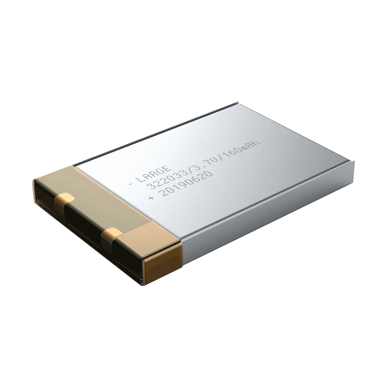 3.7V 160mAh 322033 寵物追蹤器聚合物鋰電池，鈷酸鋰材料