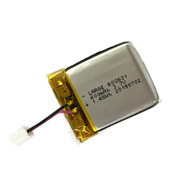 3.7V 400mAh 醫(yī)療設(shè)備聚合物鋰電池，鈷酸鋰材料